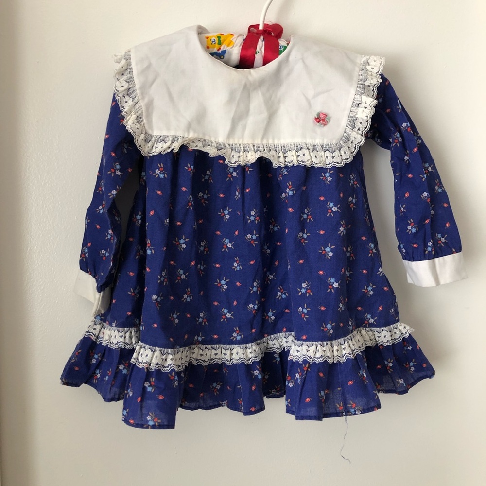 Vintage Floral Toddler Dress